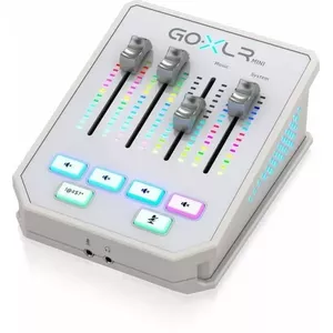 Audio Mixer TC-Helicon GO XLR Mini-WH white — compact USB vocal/interface mixer for streaming
