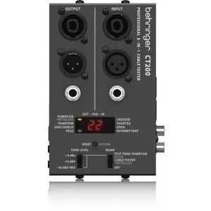 Cable tester Behringer CT200 — basic wired cable continuity and connector tester