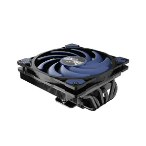 Akasa ALUCIA H6LS M2 procesora gaisa dzesētājs ar 12 cm ventilatoru, hidrodinamisko gultni, 700–2000 apgr./min