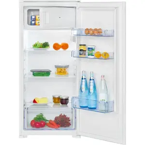 Built-in fridge BOMANN KSE 7812 — 181 L total, top freezer 14 L, white, right hinge