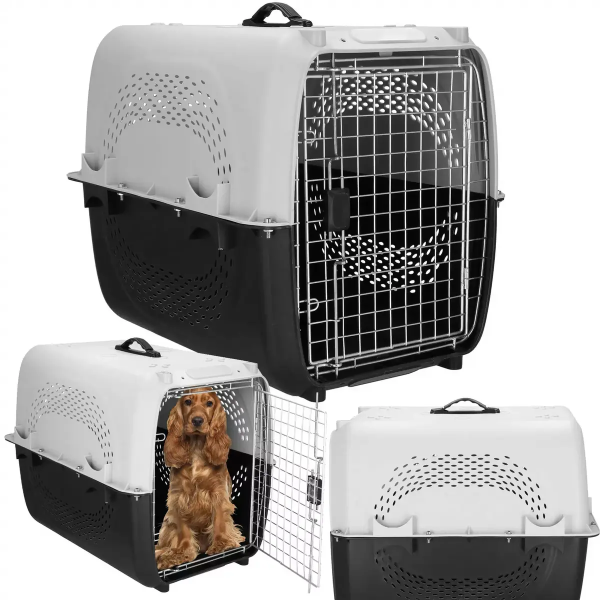Transport cage Springos PA0328 — 69×47×55 cm, up to 20 kg Photo 2