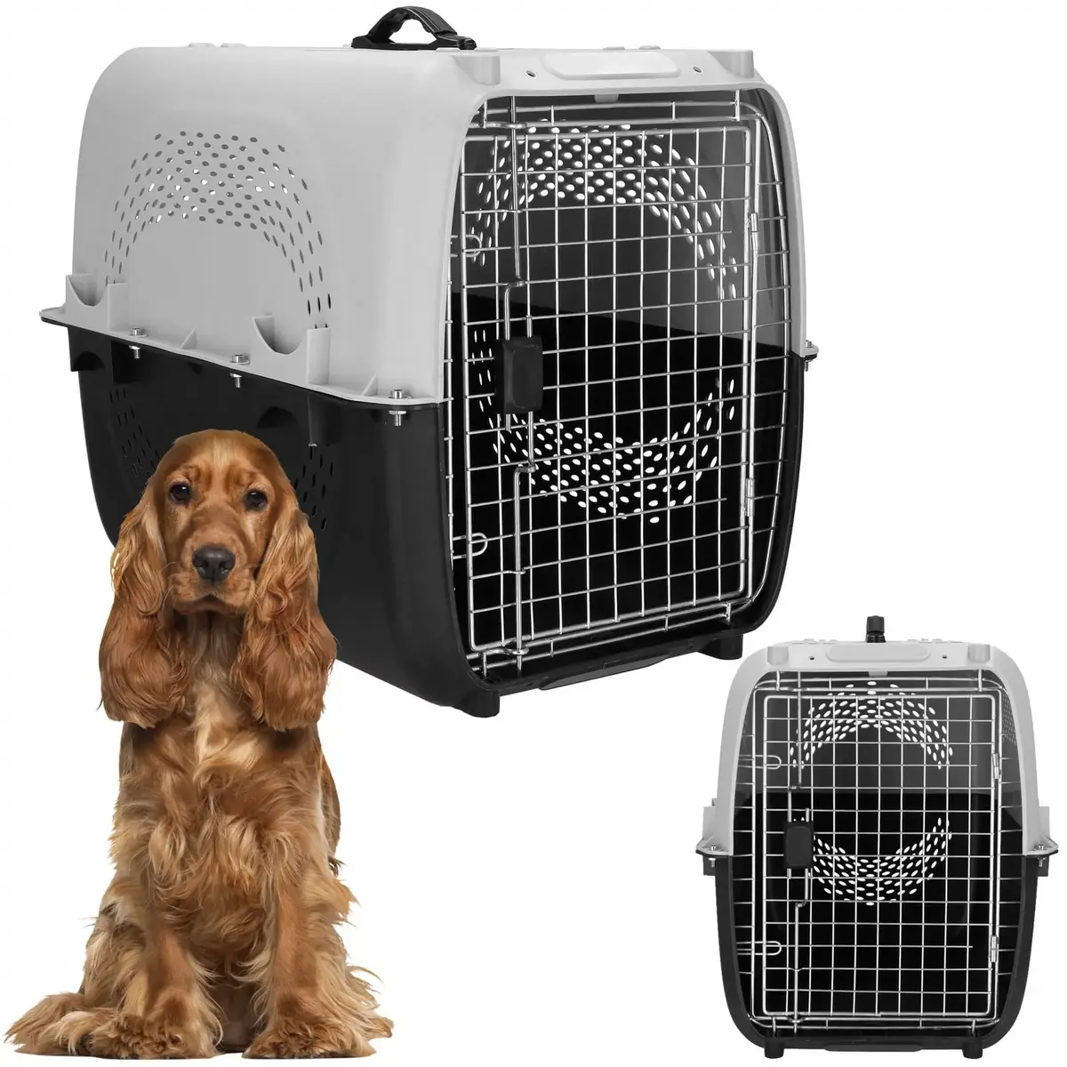 Transport cage Springos PA0328 — 69×47×55 cm, up to 20 kg Photo 4