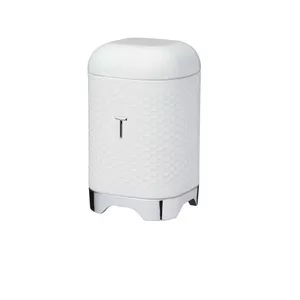 Контейнер для хранения KitchenCraft GB40LOVTEAWHT — белая сталь, 11×11×19 см