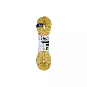 Static rope BEAL Rope booster 9.7 mm 60 m dry-anis
