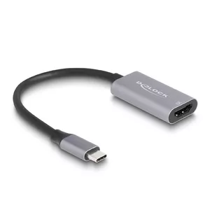 Адаптер графики USB DeLOCK 7680 x 4320 пикселей Черный Серый