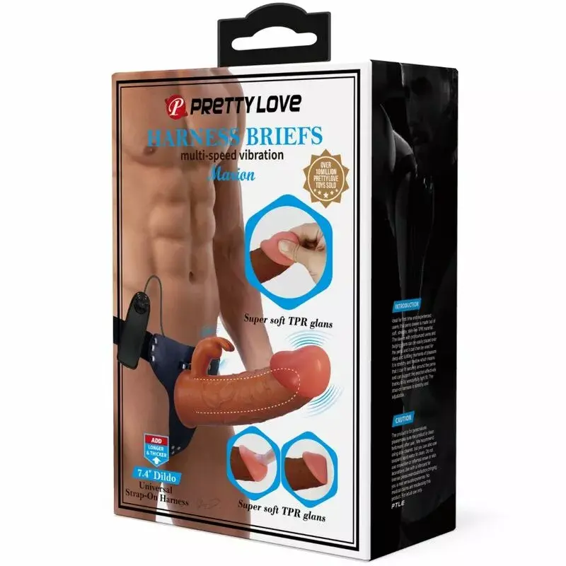 Strap-on Pretty Love Marion 19 cm silikons Photo 9