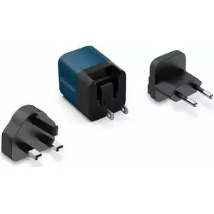 Wall Charger Energizer Ultimate A20MUBL — 20W GaN USB PD, Multiplug EU/UK/US (Blue)
