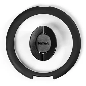 Стеклянная крышка Tefal L9846753 для Ingenio, 28 см, закалённое стекло, стальной обод
