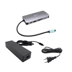 USB-C Dock i-tec Metal Nano Dock HDMI/VGA LAN Charger 100W