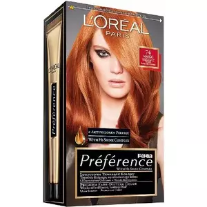 Hair Colour L’Oreal Paris Feria Preference Mango 74 – Permanent Hair Dye, Shade Mango 74