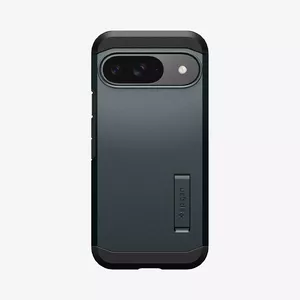 Чехол-крышка Spigen ACS07694 для Google Pixel 9 / 9 Pro, 6.3" экран, PC+TPU, зелёный, подставка