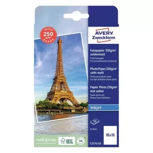 Photo Paper Avery C2570-50 Semi-gloss 250 g/m² Inkjet 50 pcs