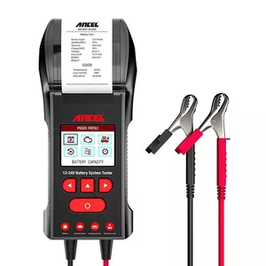 Battery tester with printer Ancel BST600 — portable vehicle battery and charging system tester