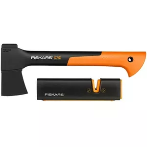 Топор Fiskars X7 с набором точил XSharp — топор Fiskars X7 и комплект для заточки