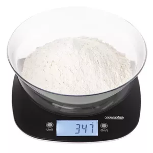Kitchen scale Mesko MS 3179 with bowl — capacity 5 kg / 11 lb, black
