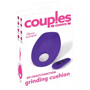 Couples Choice RC Multi Function Grinding Cushion vibrator, silicone, rechargeable, waterproof, 15×10.7×2.5 cm, ring Ø 3.6 cm