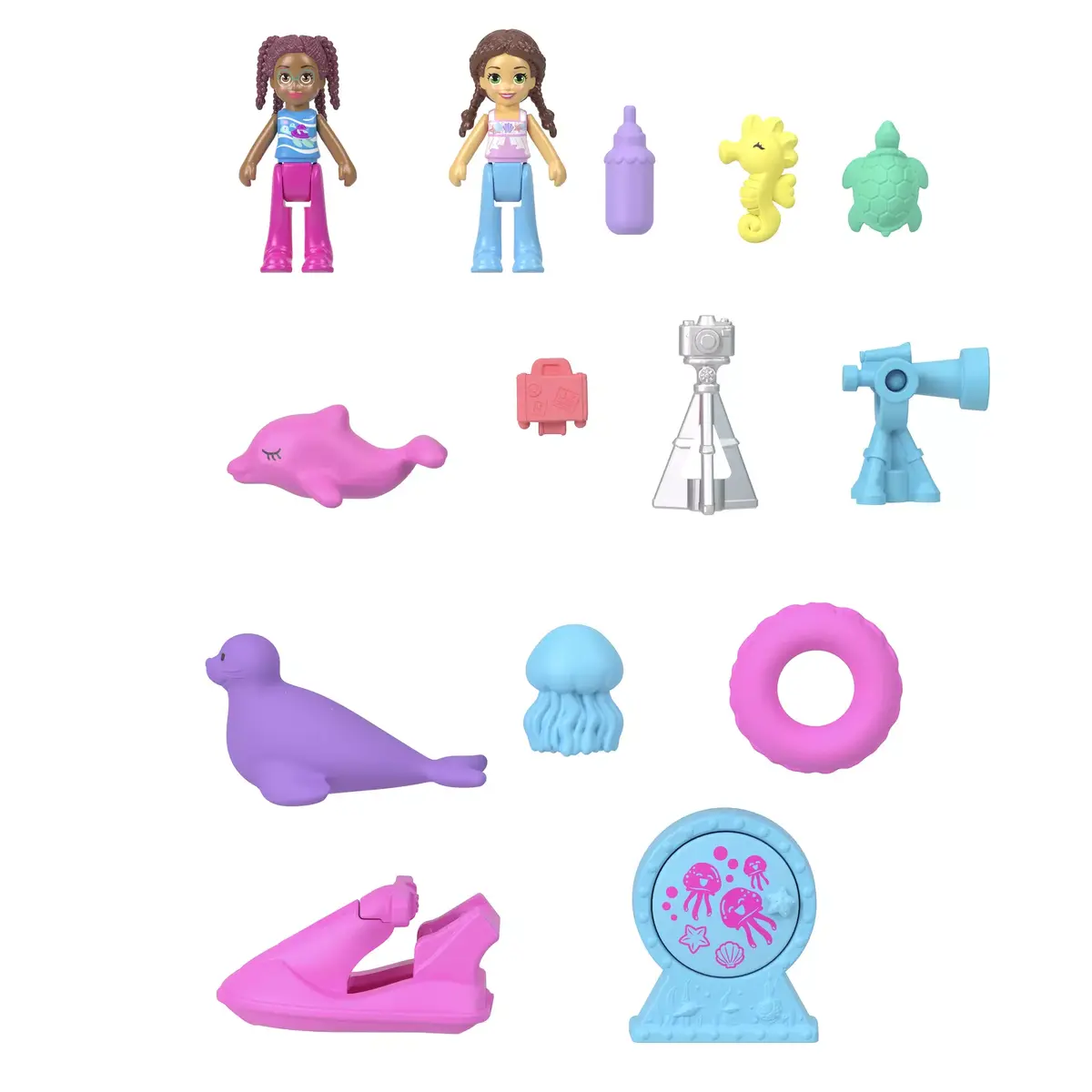 Lelle spēļu komplekts Mattel Polly Pocket Dolphin Rescue & Play Compact Photo 9