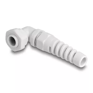 DeLOCK Cable Gland 90° angled PG7 grey strain relief