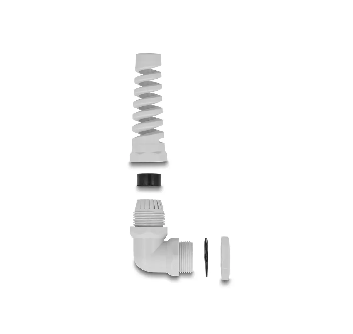 DeLOCK Cable Gland 90° angled PG13.5 grey Photo 2