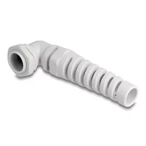DeLOCK Cable Gland 90° angled PG16 grey strain relief