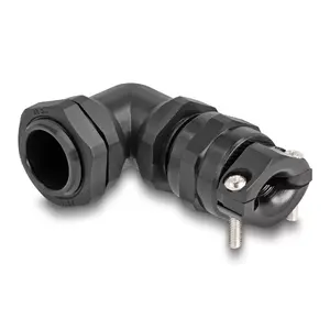 DeLOCK Cable Gland 90° angled PG11 black strain relief