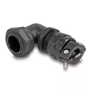 DeLOCK Cable Gland 90° angled PG13.5 black strain relief