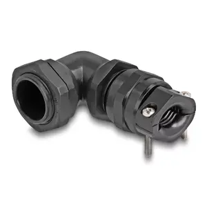 DeLOCK Cable Gland 90° angled PG16 black strain relief