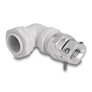 DeLOCK Cable Gland 90° angled PG16 grey strain relief