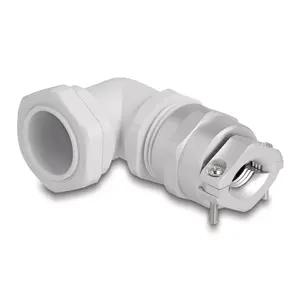 DeLOCK Cable Gland 90° angled PG21 grey strain relief