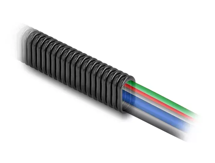 DeLOCK Plastmasas kabeļu aizsardzības caurule ovāla 13.6x6.3mm Photo 2