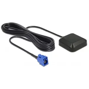 Active GNSS/GALILEO/GPS Antenna DELOCK NL-69AT FAKRA C Jack RG174 3 m, 1575.42 MHz, 27 dBi, outdoor
