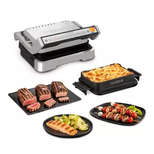 Contact grill Tefal OptiGrill 4in1 GC774D30 Black Silver Rectangular