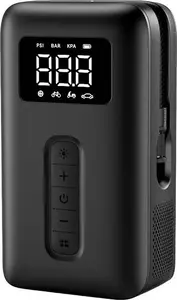 Portable digital tire inflator UGREEN 15951 with LED light, handheld air pump for car and bike tires