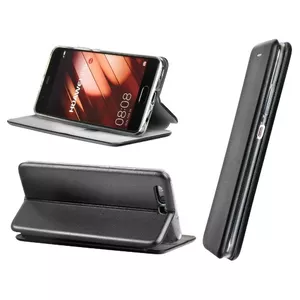 Чехол-книга Riff для Xiaomi Redmi 13C / Poco C65, черный, защитный флип-кейс