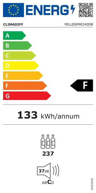 Винный шкаф Climadiff MILLESIME240DB Photo 5
