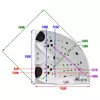 Bathtub AMUE AMUS-1086 Right Double 152×152 cm Photo 3