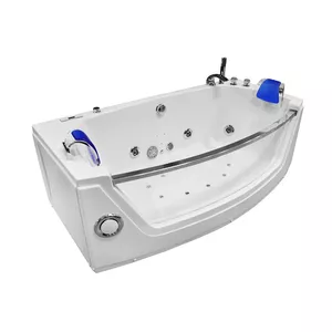 Bathtub AMUE AMO-0055 Blue massage bath double, massage system, acrylic