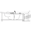 AMUE massage bathtub AMO-10632 152×152 cm Photo 9