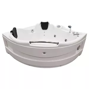 Massage Bath AMUE AMO-0311 Double 150x150 cm, corner whirlpool tub with dual seating