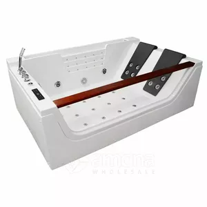 Bathtub AMUE AMO-8010 Double 180x120 cm — massage bath, double-ended