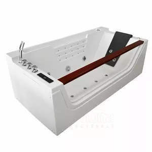 Bathtub AMUE AMO-8009 180x90 cm – acrylic massage bathtub, right-hand drain