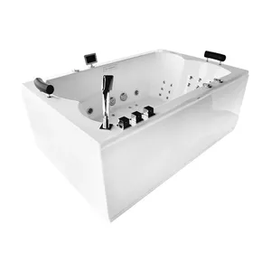 Two-seater massage bathtub AMUE AMUE-0052A 180x120 cm, hydromassage tub