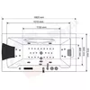 Bathtub AMUE AMO-1007B Turbo 181×91 cm Photo 4