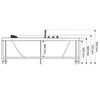 Bathtub AMUE AMO-1007B Turbo 181×91 cm Photo 5