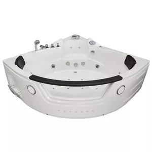 AMUE massage bath AMO-10632 XL Turbo+ white acrylic 157×157 cm, corner model, whirlpool system