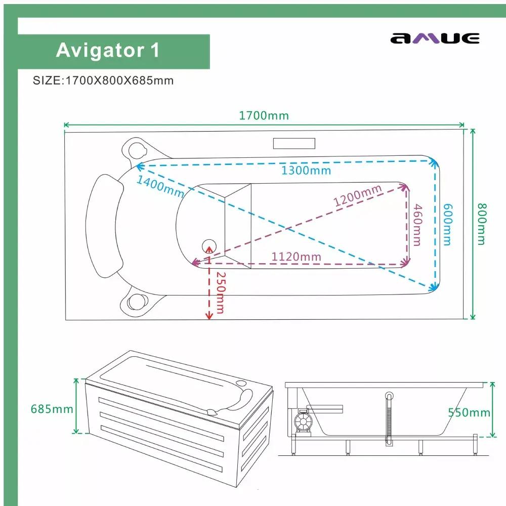 AMUE Avigator 1 Massage Bath Photo 10