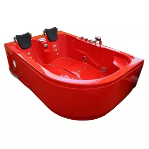 Ванна массажная AMUE AMO-1631R Turbo Left 180x120x54 см - угловая массажная ванна, подвод слева