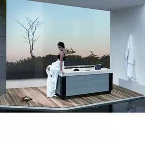 Bathtub AMUE SPA Whirlpool AMOG-1541, acrylic, 180×112 cm, whirlpool system