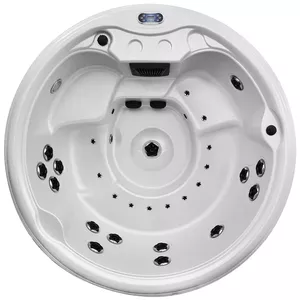 Whirlpool bathtub AMUE AMOG-1415 — SPA model for 6 seats, 200×200×90 cm