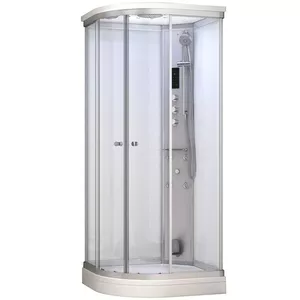 Steam Shower Cabin AMUE AC1290R White 120×90 cm with Hydromassage